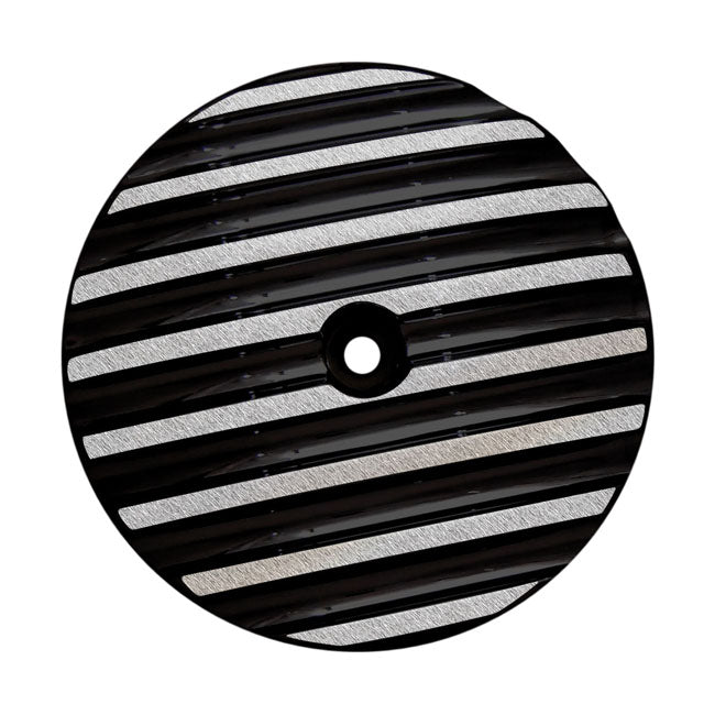 Covington's, Finned Air Cleaner Cover Insert. Plain for 99-15 Twin Cam (Excl. 08-15 Dyna, 13-15 Touring, Trike)