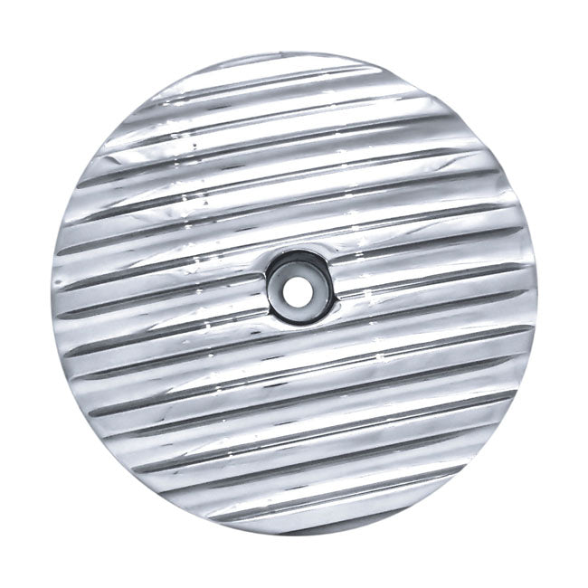 Covington's, Finned Air Cleaner Cover Insert. Plain for 99-15 Twin Cam (Excl. 08-15 Dyna, 13-15 Touring, Trike)