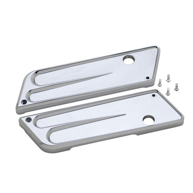 Covington's Alu Saddlebag Latch Covers for 93-13 Flt/Touring (With Hard Bags)