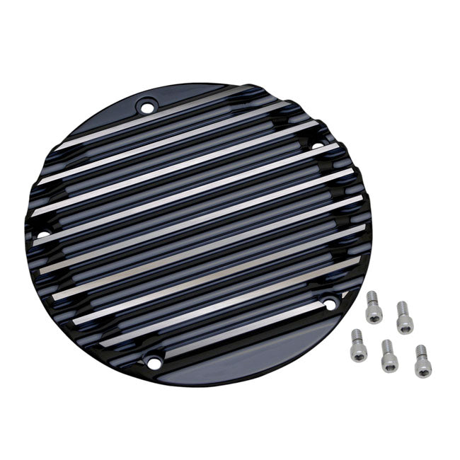 Covington's Alu Derby Cover for 99-17 Dyna; 99-18 Softail (Excl. 2018 FLSB); 99-15 Touring, Trike (Excl. 2015 FLHTCUL, FLHTKL)