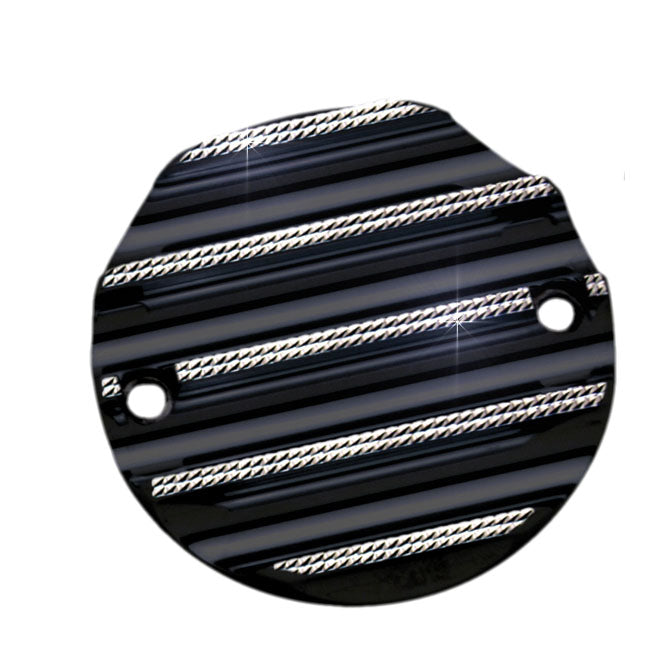 Covington's, Point Cover, Finned. Black Diamond Edge for 70-99Big Twin (Excl. TC); 04-18 XL (Excl. 08-12XR1200)