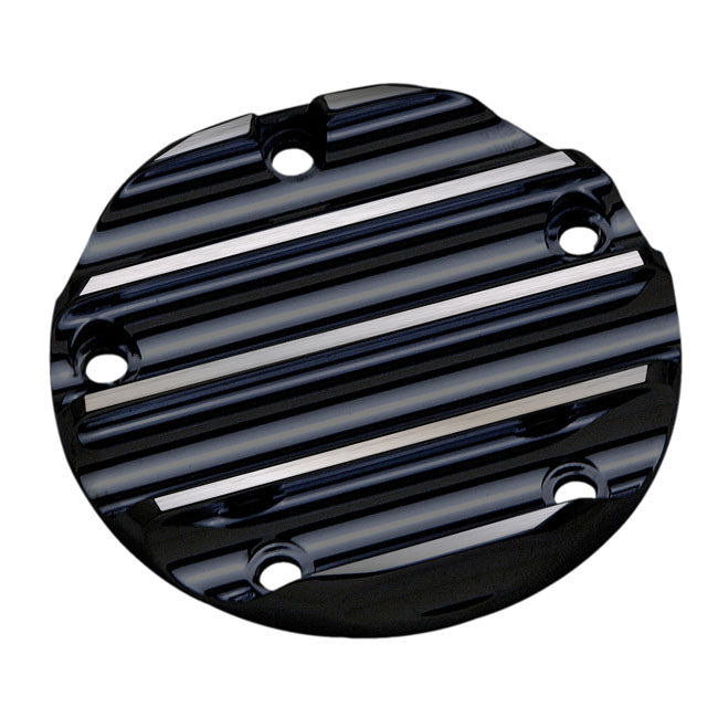 Covington's, Point Cover. Finned, Black Cc for 99-17 Twin Cam