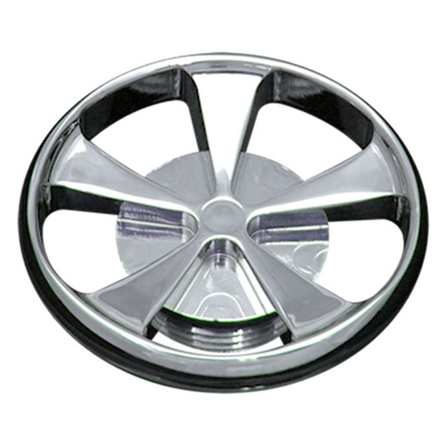 Covington's Gas Cap, Big Wheel Straight for 83-12 H-D With Screw-In Type Gas Cap