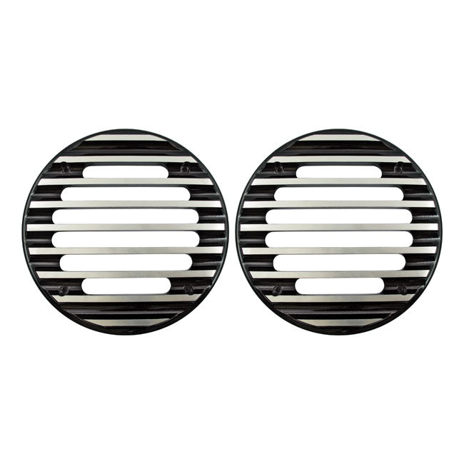 Covington's Alu Speaker Grills for 96-13 FLHT, FLHTC; 06-13 FLHX & Trikes