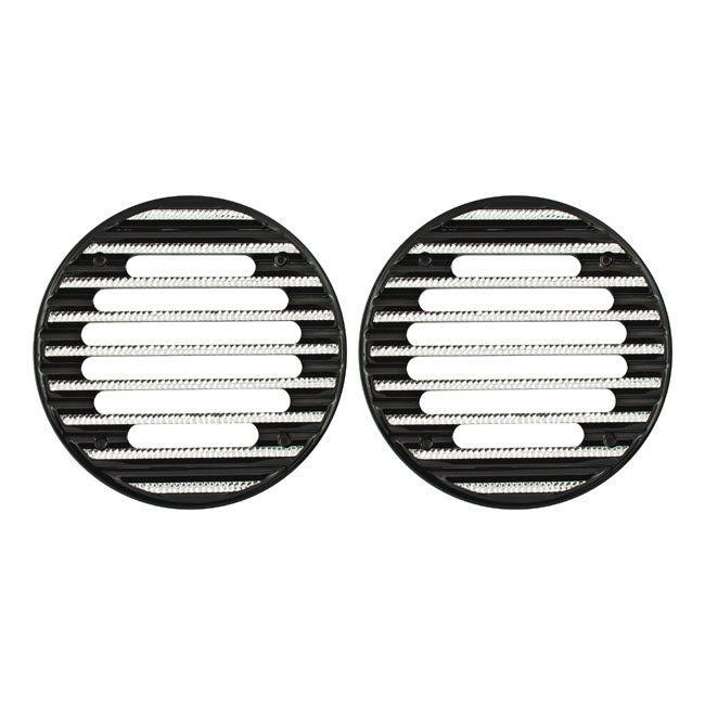 Covington's Alu Speaker Grills for 96-13 FLHT, FLHTC; 06-13 FLHX & Trikes