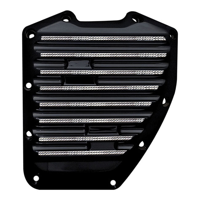 Covington's, Billet Cam Cover. Black Dc, Finned for 01-17Twin Cam; S&S T-Series Engines