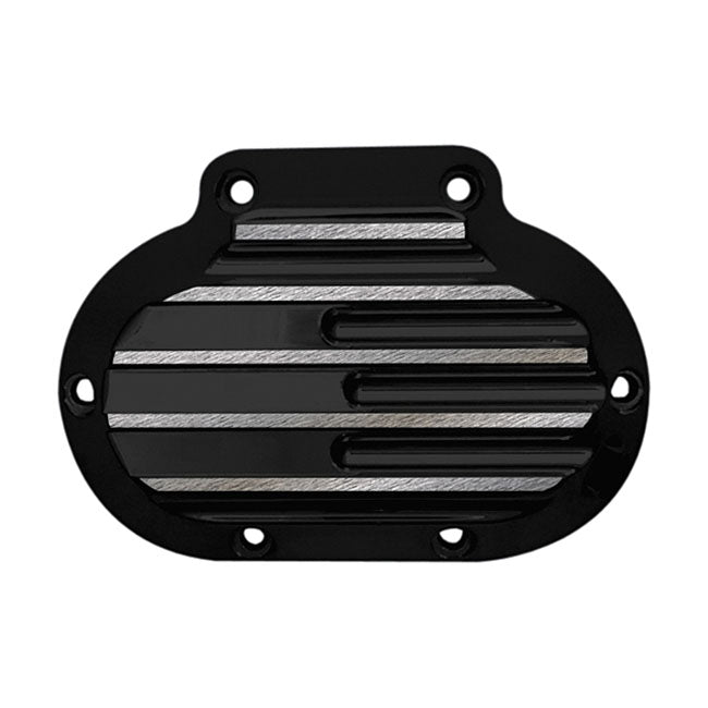 Covington's Transmission End Cover Finned, Cable Clutch. for 06-17 Dyna; 07-17 Softail; 07-13 Touring; 14-16 FLHR/C Touring Without Fairing
