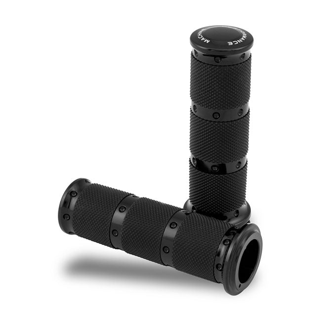 Pm XLS Grips Black for 74-20 H-D With Single Or Dual Throttle Cables (Excl. Street)