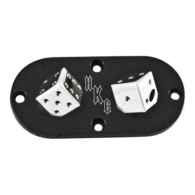 Hkc Inspection Cover Lucky Dice for 65-98 Big Twin(Excl. Flt, FXR)