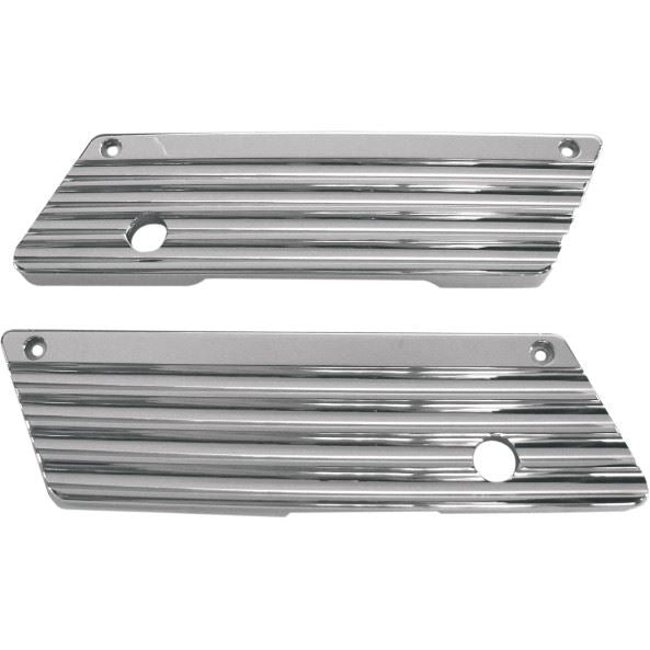 Joker Machine Finned Saddlebag Latch Covers - Part #35010431 - hogparts-uk.myshopify.com