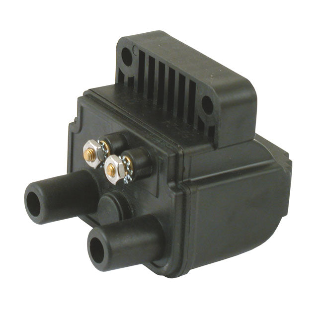 Spyke, Dual Fire Coil, 12V / 3 Ohm for 65-99 Big Twin; 65-03 XL. For Electronic Ignition (Excl. Twin Cam & Other Single Fire Models) In Custom Applications (Dual Fire, Carburetted Models)