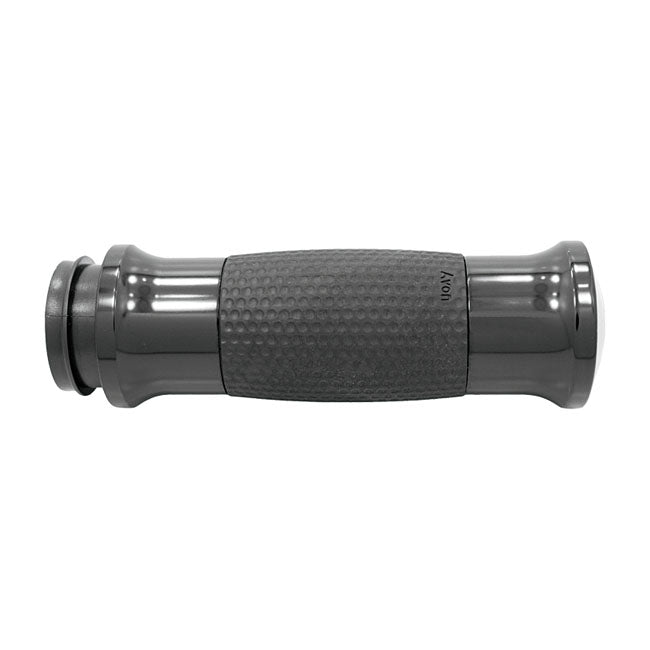 Avon Grips Air Gel Handlebar Grip Set. Black Anodized – 2008–2025 H-D with E-throttle