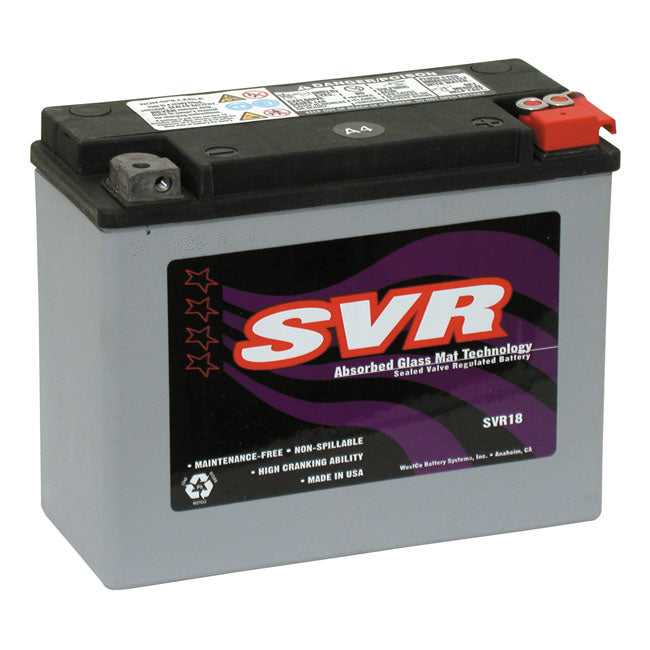Svr, SeaLED Agm Battery. 12 Volt, 22Amp, 340Cca for 80-96 Flt