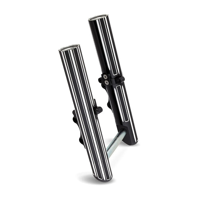 Arlen Ness Hot Legs Dual Disc 10-Gauge, Black for 14-16 Touring