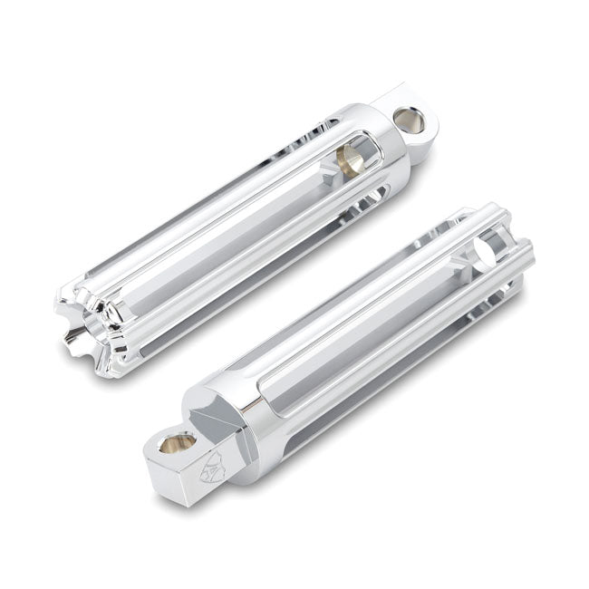 Arlen Ness 10-Gauge Foot Pegs. Chrome – All Traditional H-D Male Mount