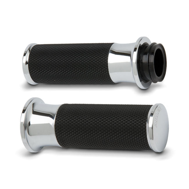 Arlen Ness Fusion Billet Smooth Grips Chrome – 1974–2022 H-D with Single or Dual…