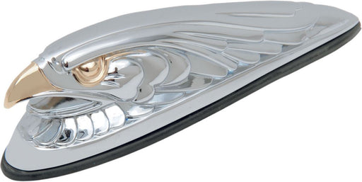 Drag Specialties Chrome Eagle Head W/ Golden Eyes Small Front Fender Ornament - Part #DS287556 - Hogparts UK