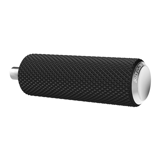 Arlen Ness Fusion Brake/Shift Peg, Knurled. Chrome