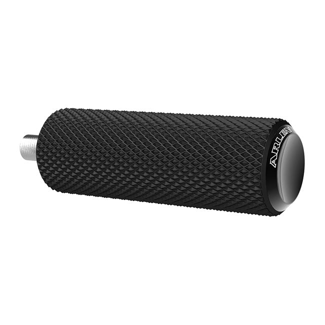 Arlen Ness Fusion Brake/Shift Peg, Knurled. Black