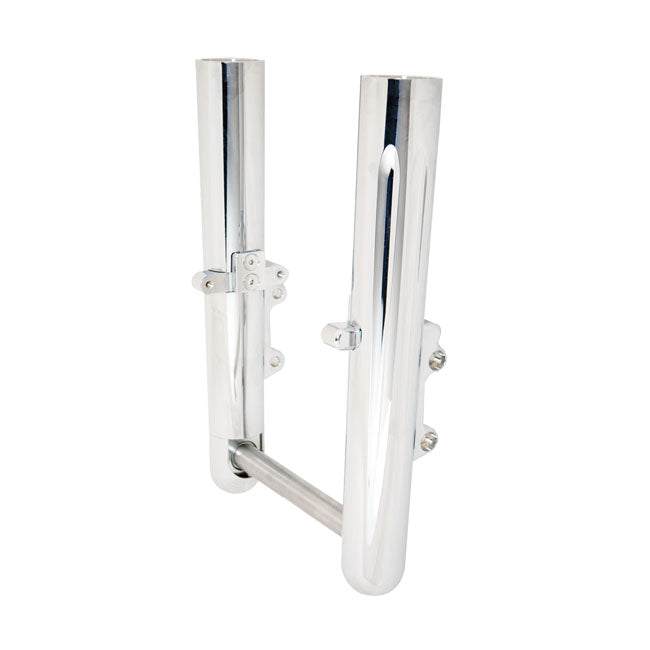 Arlen Ness Hot Legs Dual Disc Deep Cut, Chrome – 2008–2013 FLT/Touring