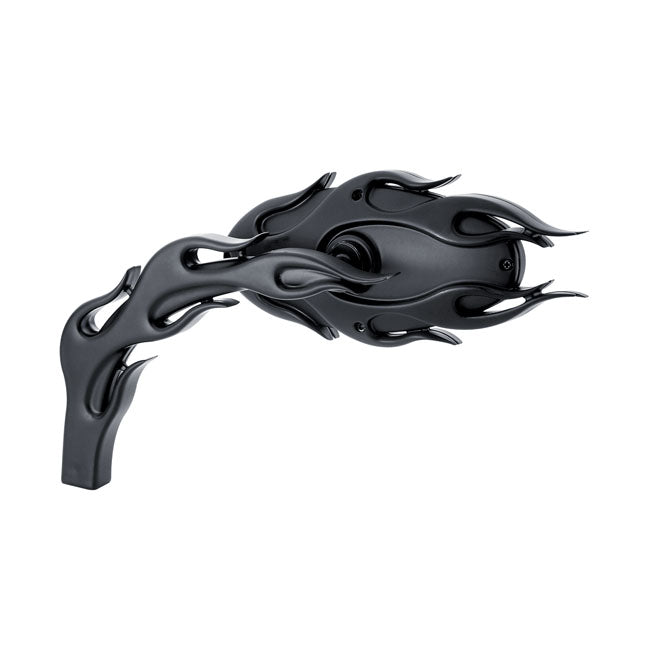 Ness Flamed Black Mirror, Left for Use P/N 544044 For Yamaha.