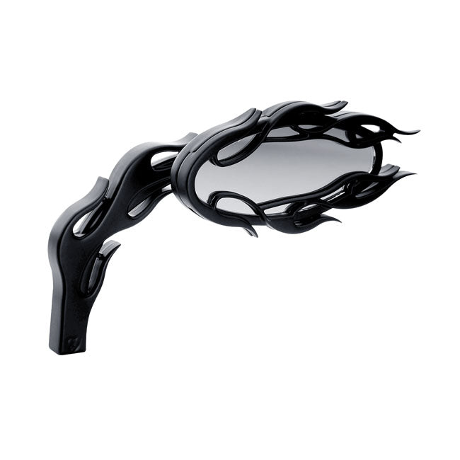 Ness Flamed Black Mirror, Right for Use P/N 544044 For Yamaha.