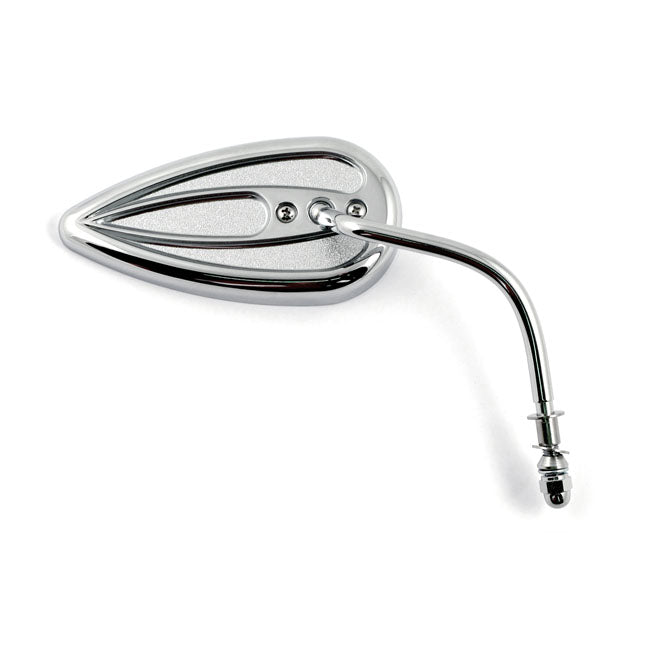 Arlen Ness Die-cast Chrome Teardrop Mirror, Right – USE P/N 544044 FOR YAMAHA