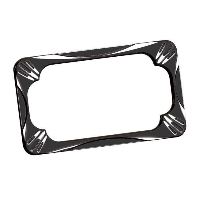 Ness Licence Plate Frame Deep Cut. Black