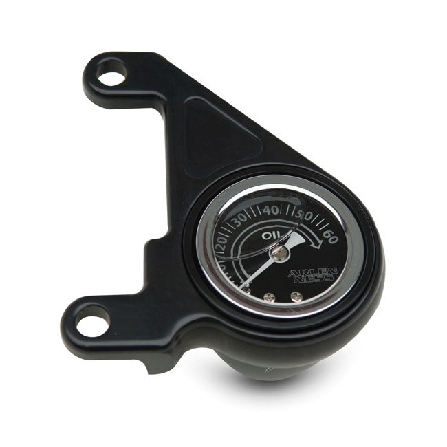 Arlen Ness Oil Pressure Gauge Kit. Radius, Black – 1984–1999 Evo Big Twin
