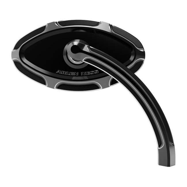Ness Bevelled Cats Eye Mirror Black