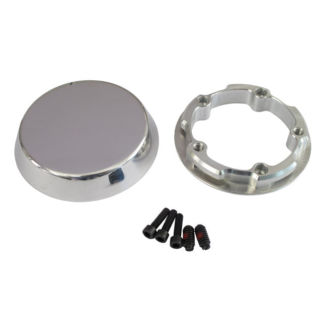 Jim's, Twin Cam Bike Pocket. Polished, 'Smooth' for 01-17Twin Cam; S&S T-Series Engines