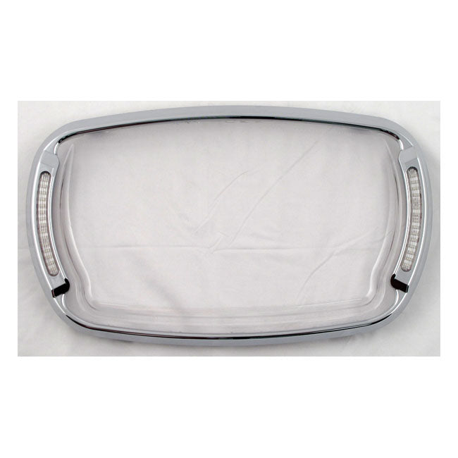 Cycle Visions Illumabezel Clear Chrome for 98-13 FLTR Road Glide