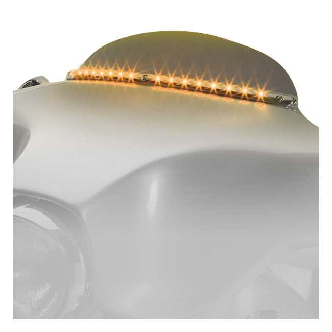 Cycle Visions Electra Light Tech Windshield Trim Black for 98-13 FLHT, FLHX