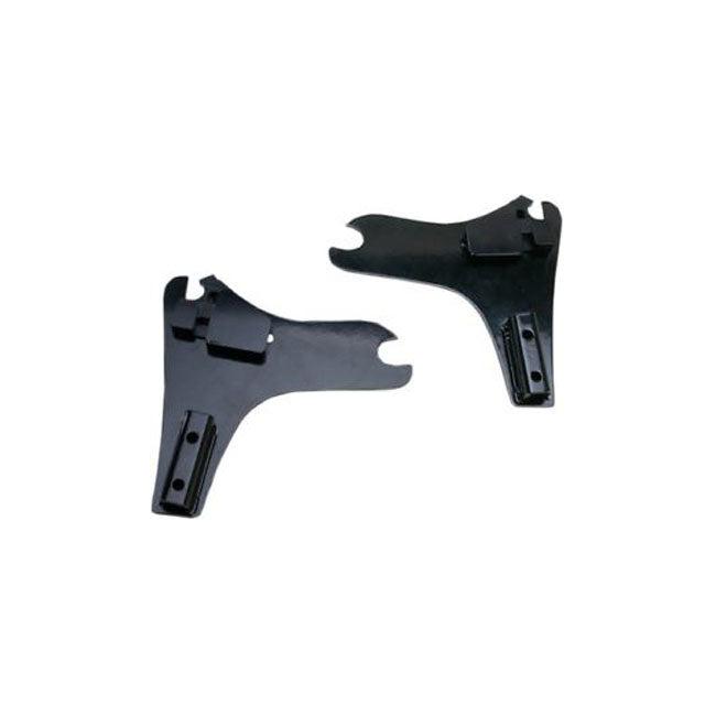 Cycle Visions, Detachable Sissy Bar Side Plates. Black for 97-08 Flt/Touring
