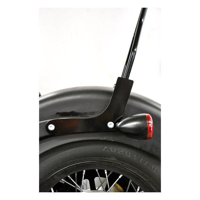 Cycle Visions, Rigid Sissy Bar Side Plates. Black for 11-13 FXs Softail Blackline; 12-17 FLS/S Softail Slim