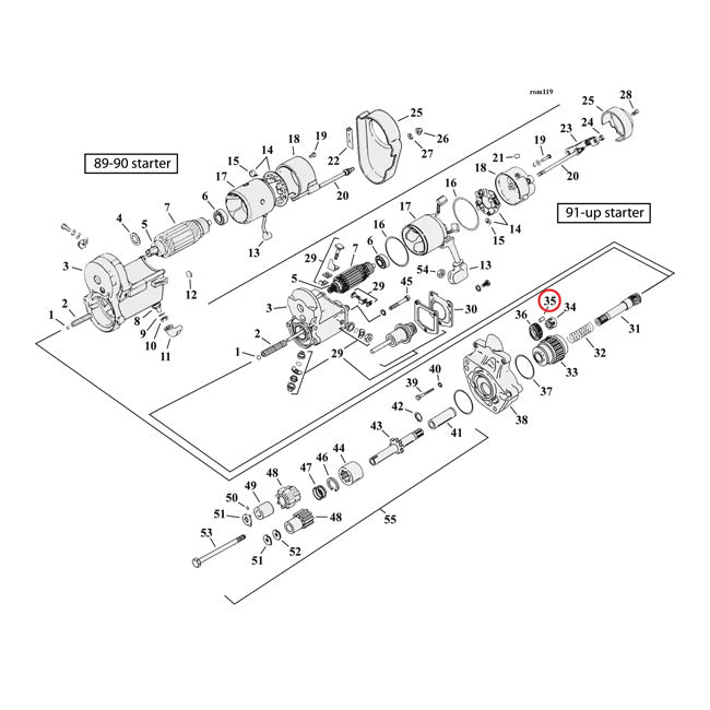 Roller, Transm. And Starter Motor Clutch for Various H-D Applications