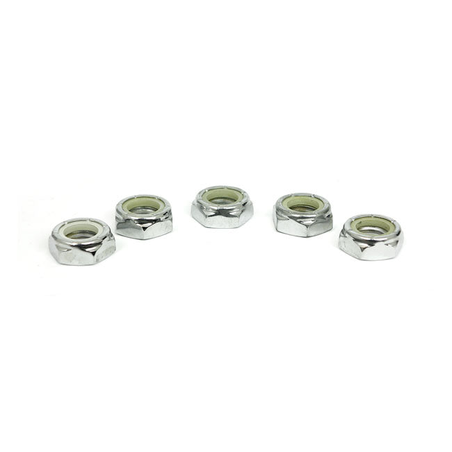 Jam Lock Nut Chrome, 5/8-11 - 25 Pack