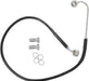 Drag Specialties Brake Line Stainless Steel Black Coated Front/Upper Extended +10" - Part #17413774 - Hogparts UK