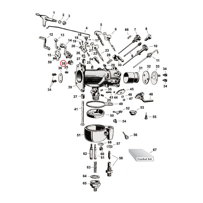 Plug, Idle Passage for L33-65 All H-D With Linkert