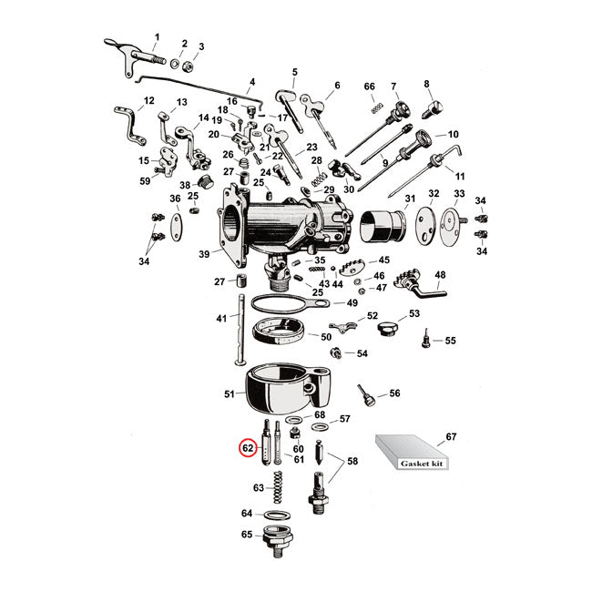 Main Nozzle for 33-52 45"; L33-48 74"/80" Sv; 33-57 Servi-Cars