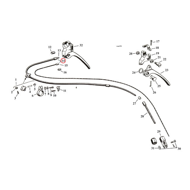 Brake Cable Kit for 30-38 45"