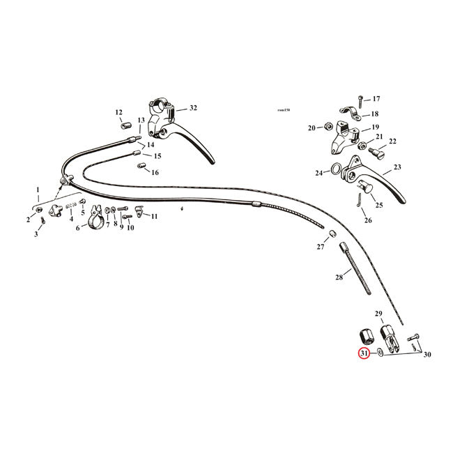 Washer, Clevis Pin for 29-52 45"