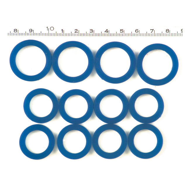 MCS Pushrod Cover Seal Kit, Blue Silicone – 1948–1965 Panhead; 66-E79 Shovelhead