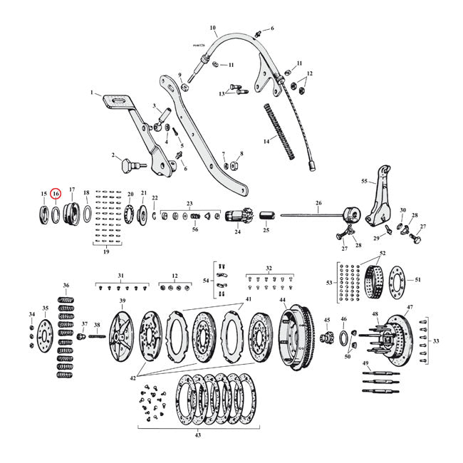 Thrust Washer, Oil Seal for 41-73 45" Sv