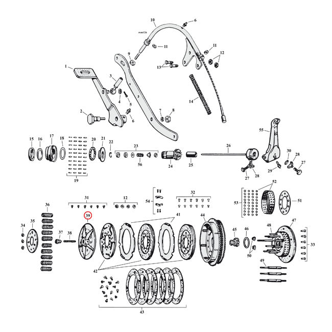 Release Disc, Clutch for 41-73 45" Sv