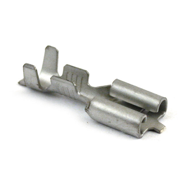 Motorcycle Storehouse Wire Terminal, Female Spade. 1/4 Slot for L63-76 XL (Oil Pump Pressure Switch)