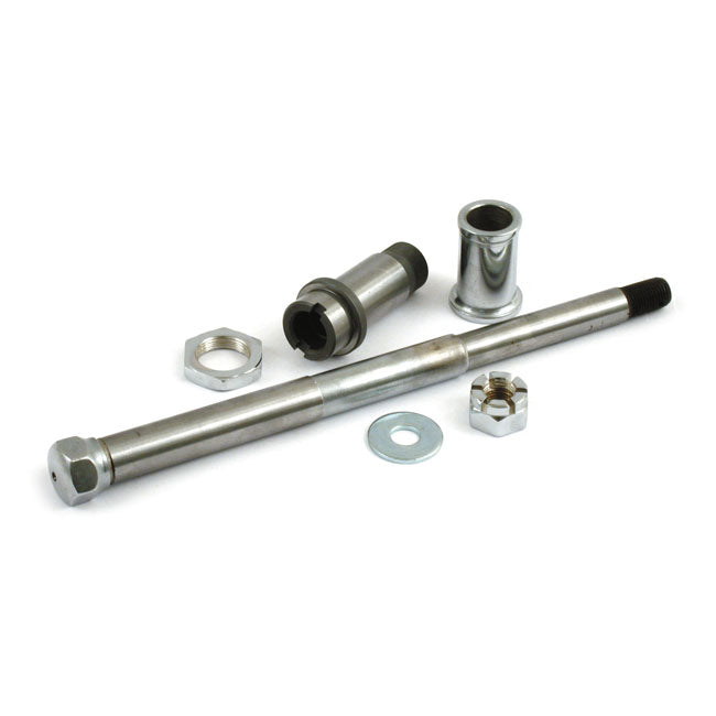 Early Front Axle Set, Chrome for 36-48 Ul El FL, 42-43 Wlc Servicar