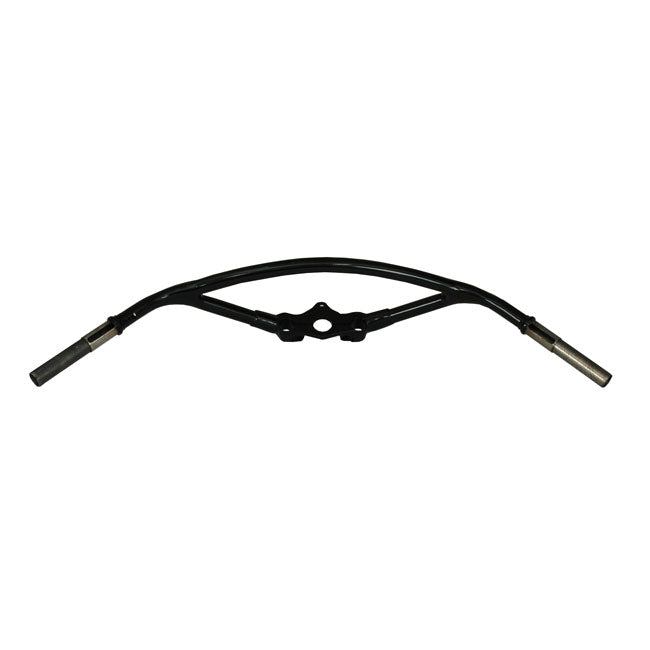 Early Springer Handlebar, Inline, Black for All Early H-D With Oem Or Reproduction In-Line Springer Forks