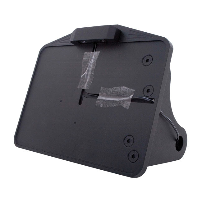 CPV, Side Mount License Plate Bracket Kit. Black Eu for 84-07 Softail