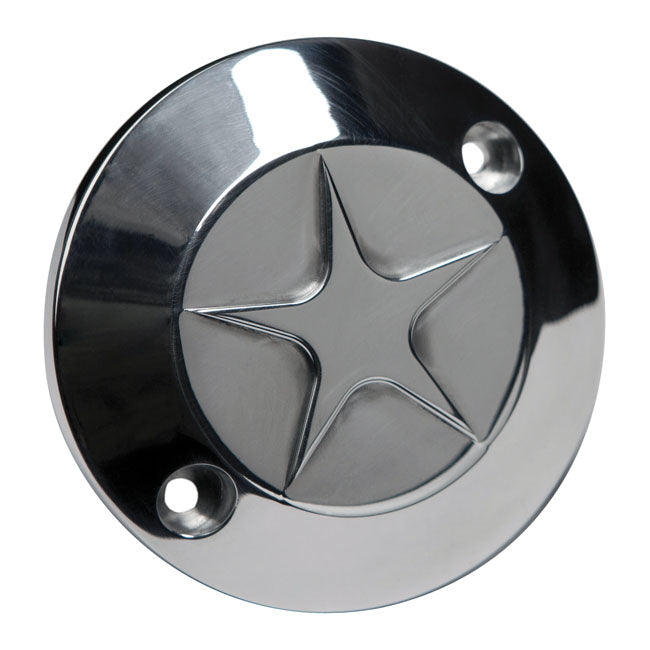 CPV, Point Cover 'Star'. Polished for 70-99Big Twin (Excl. TC); 04-20 XL (Excl. 08-12XR1200)